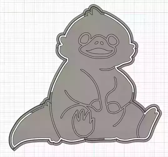 BABY NIFFLER - COOKIE CUTTER 3D print model