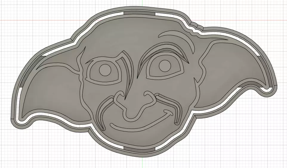 DOBBY - COOKIE CUTTER 3D print model