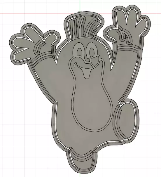 LITTLE MOLE - COOKIE CUTTER 3D print model