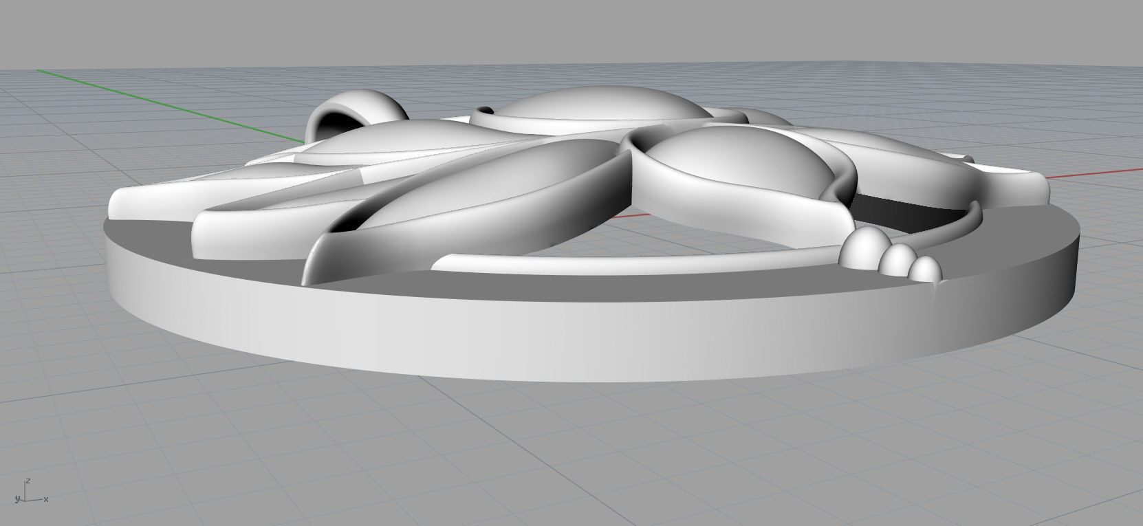 Lotus Pendant 3D Model for printing 3D print model_25