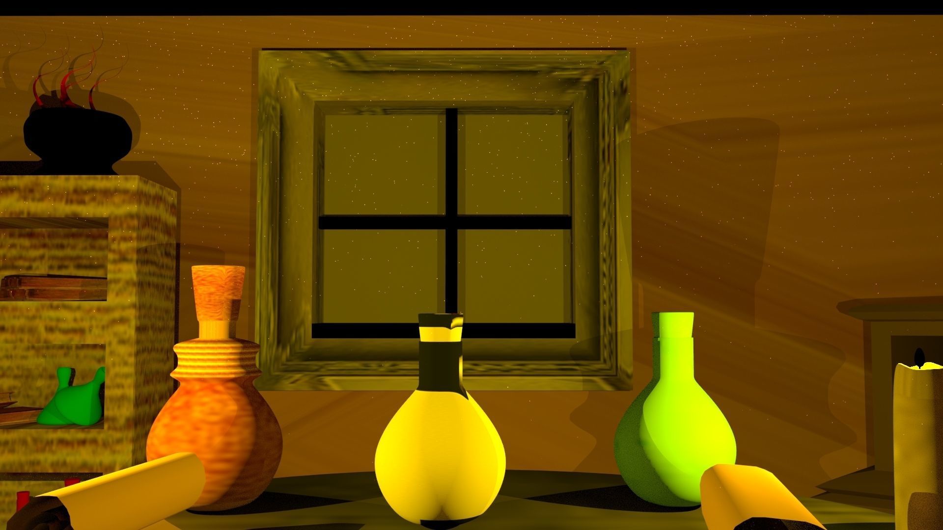 Room Design Low-poly 3D model_6