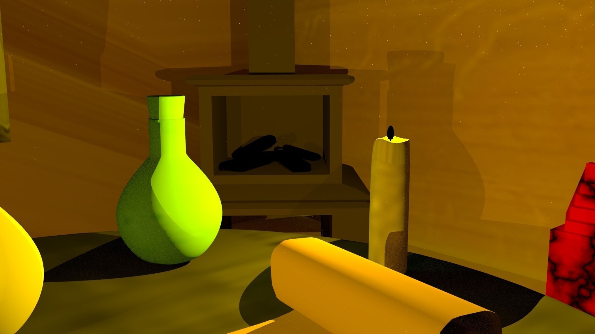 Room Design Low-poly 3D model_5