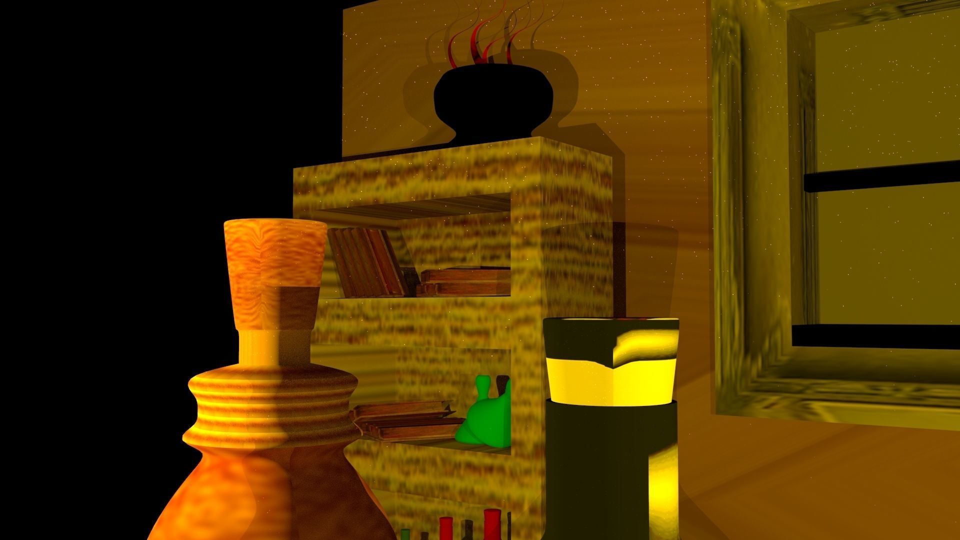 Room Design Low-poly 3D model_4