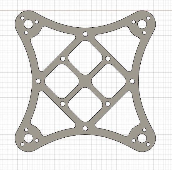 EACHINE UZ 65 - TOOTHPICK DRONE FRAME 3D print model_1