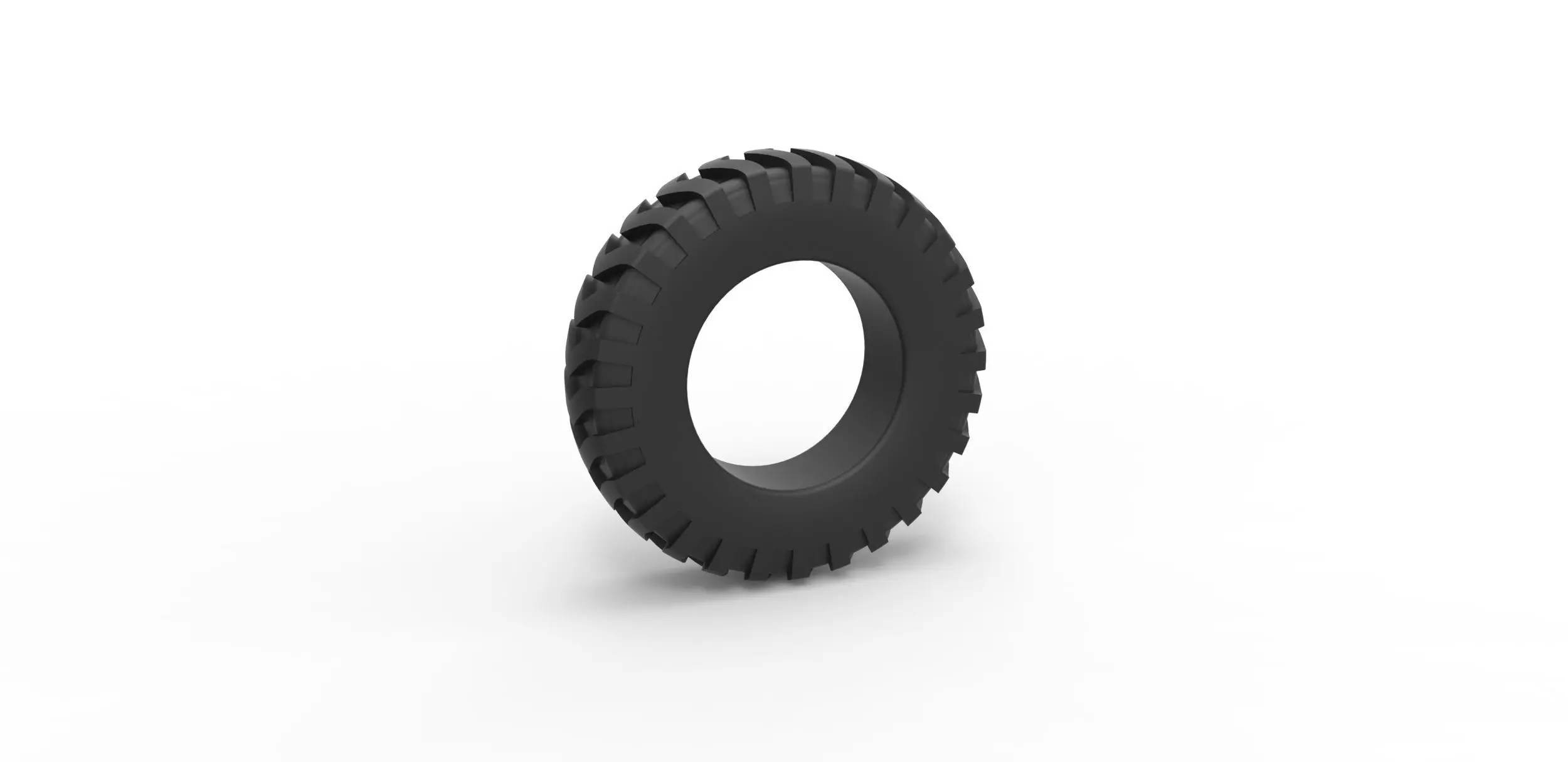 Tractor tire 7 Scale 1 to 25 3D print model