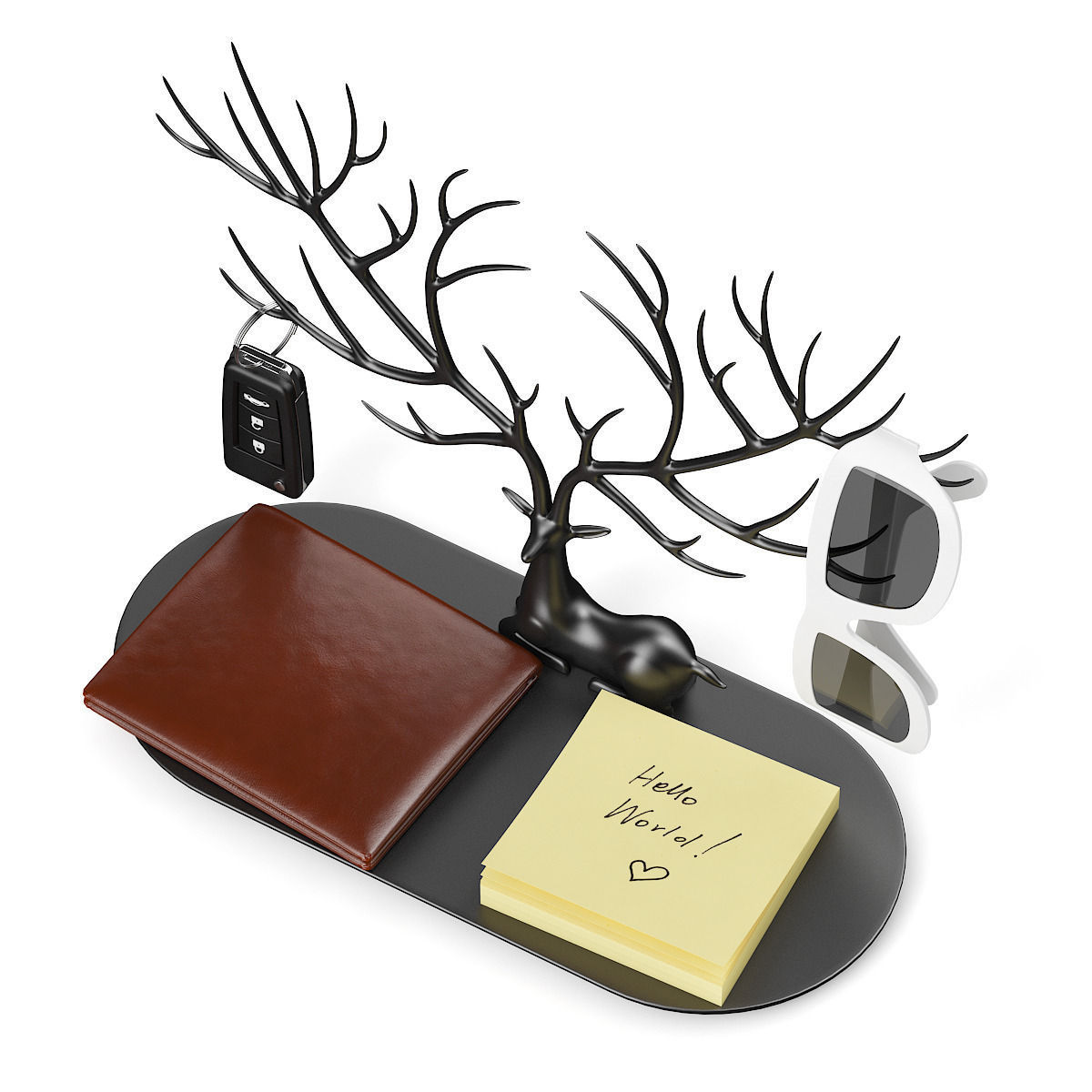 Deer Shaped Hanger 3D model_4