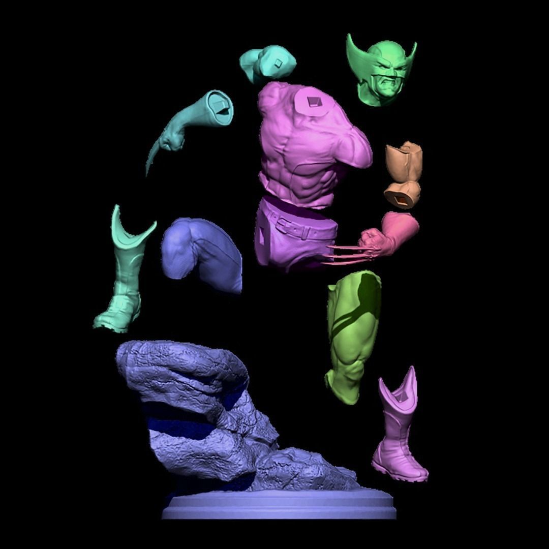 Wolverine - Classic Brown 3D print model_3