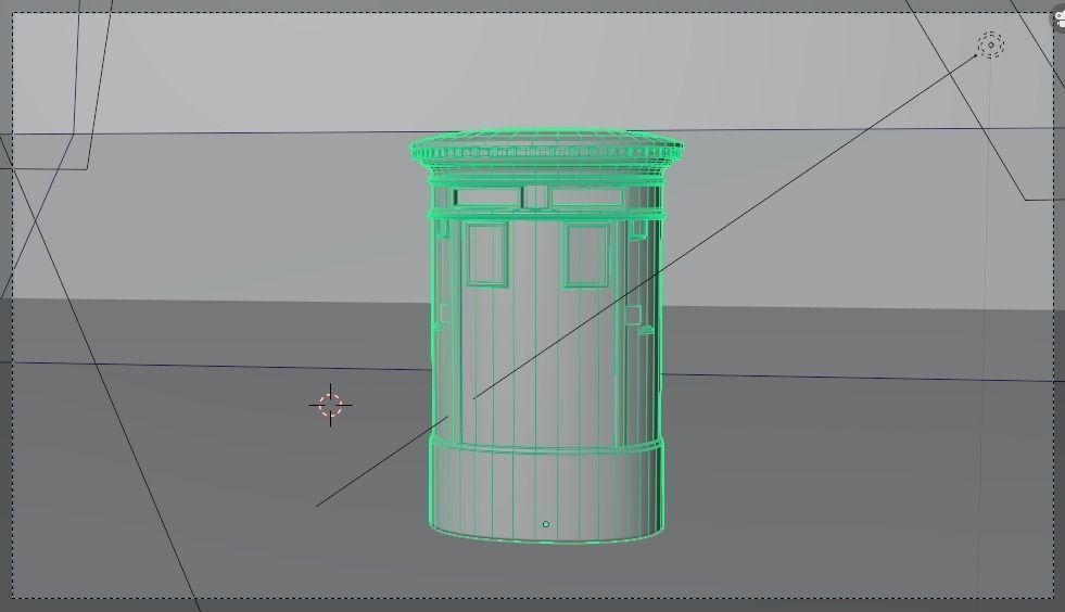 Hong Kong Culture series - Hong Kong Post Office Letterbox Low-poly 3D model_1