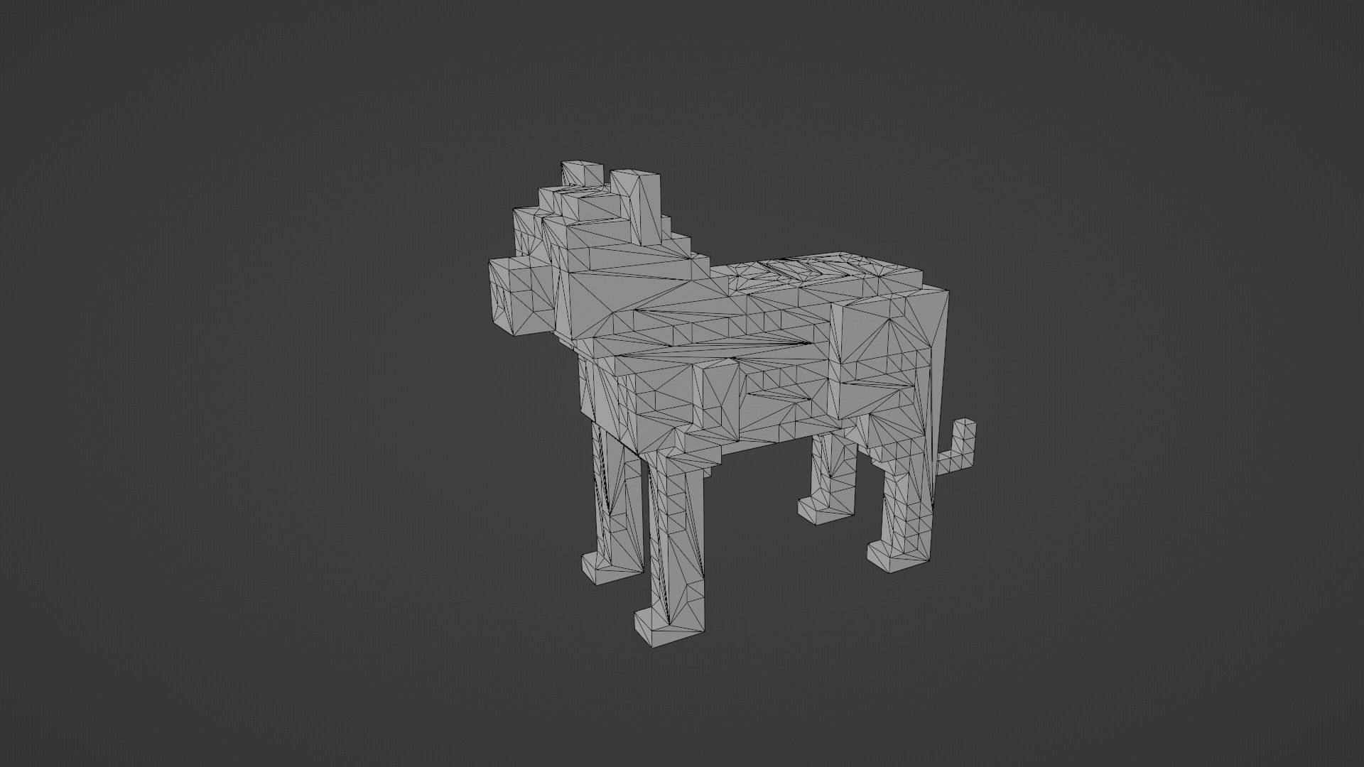 Voxel Cheetah Low-poly 3D model_12