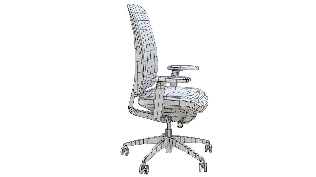 Teknion around task chair 3D model_7