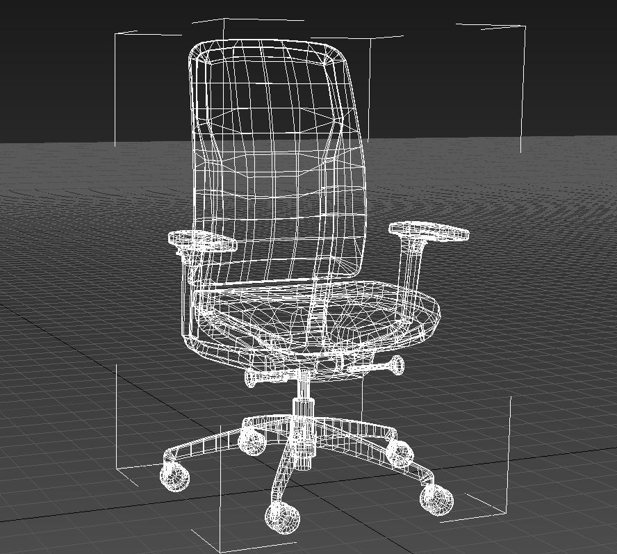 Teknion around task chair 3D model_15