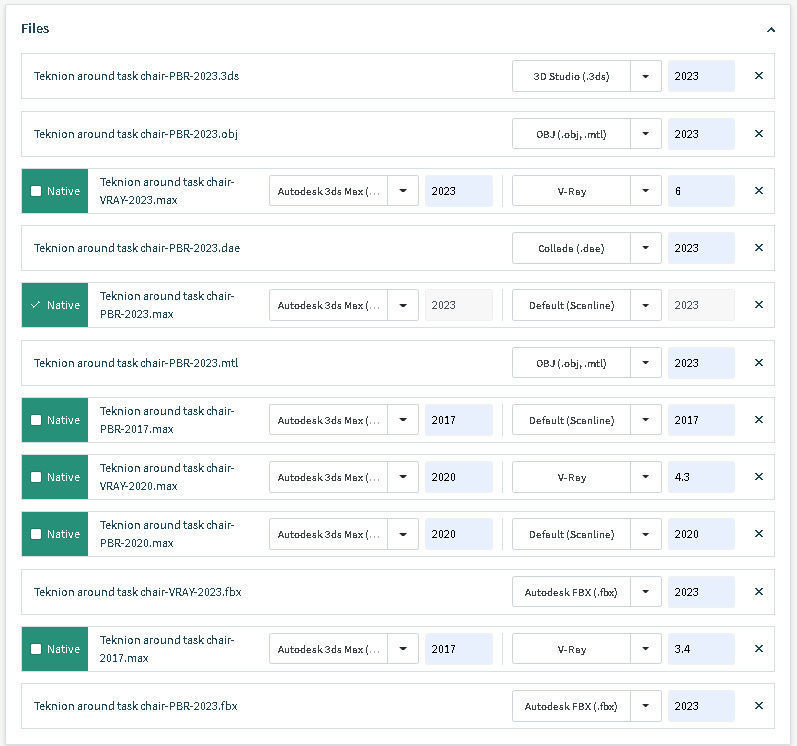 Teknion around task chair 3D model_17