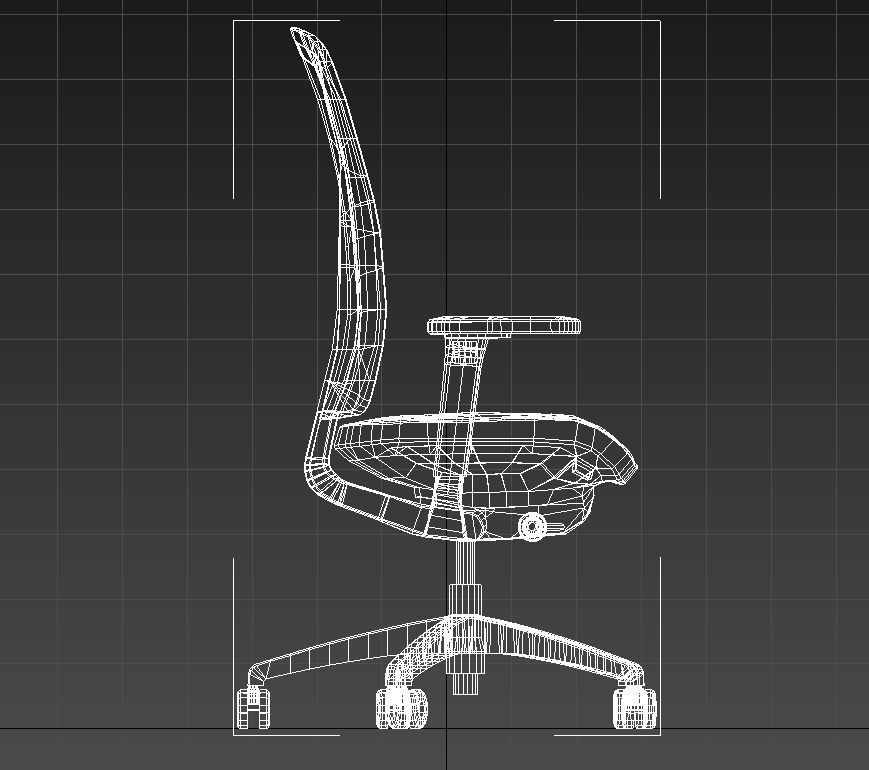 Teknion around task chair 3D model_14