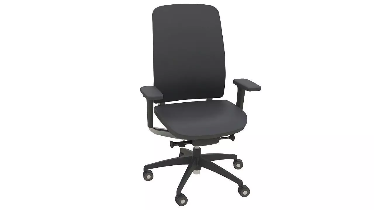 Teknion around task chair 3D model_0