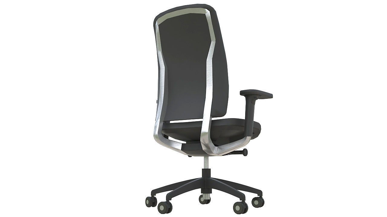 Teknion around task chair 3D model_5