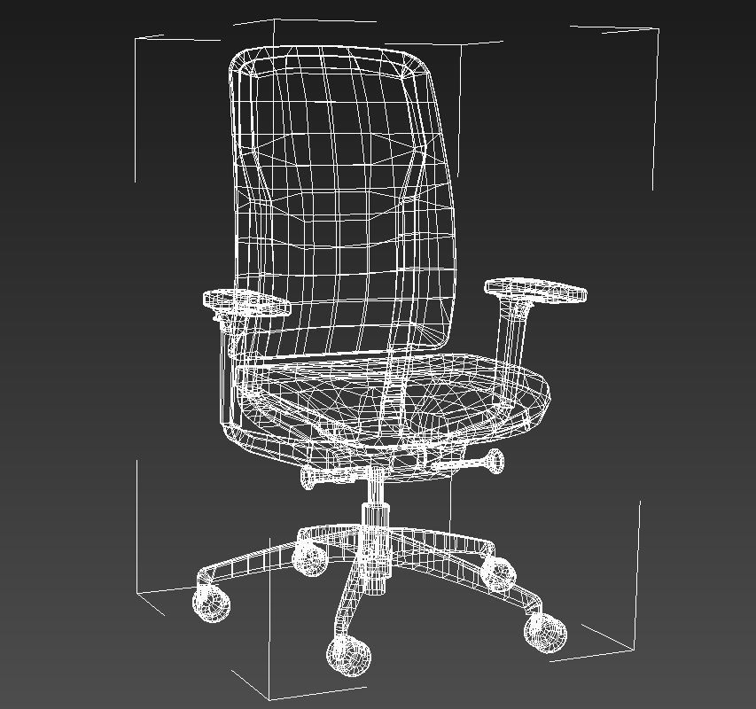 Teknion around task chair 3D model_16
