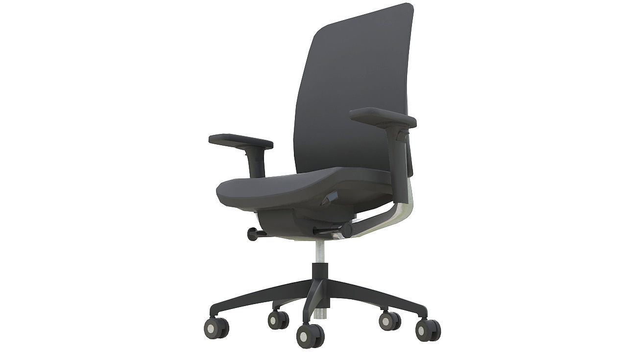 Teknion around task chair 3D model_2