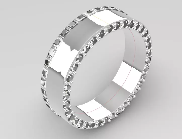 Diamond Ring  3D print model_0