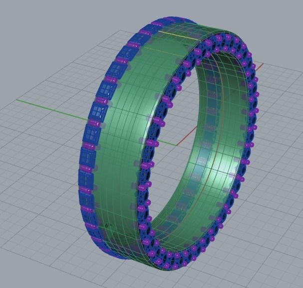 Diamond Ring  3D print model_5