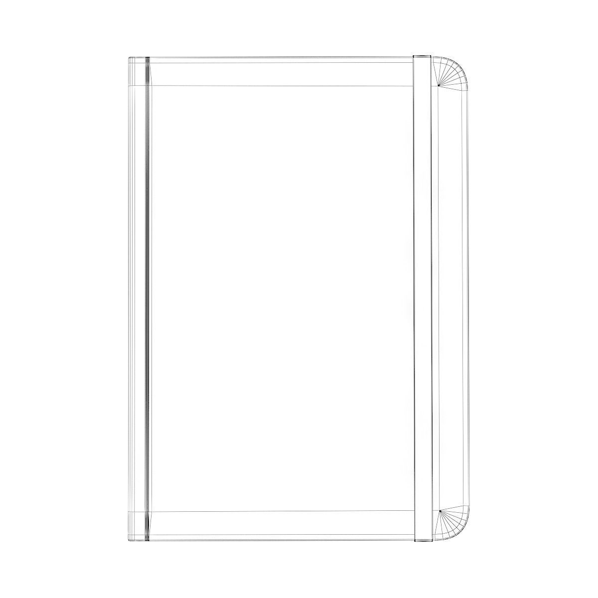 Brown notebook 3D model_3