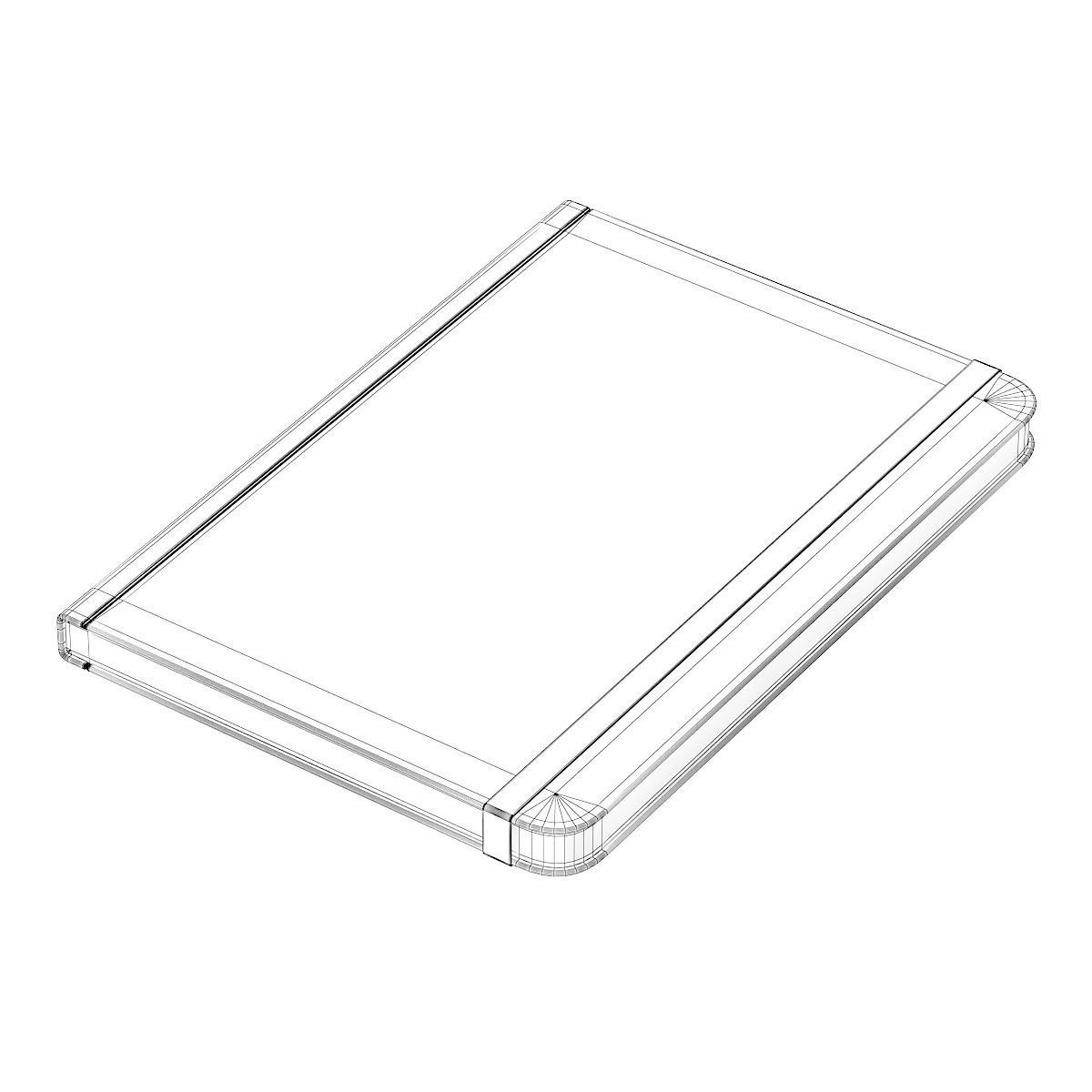 Brown notebook 3D model_5