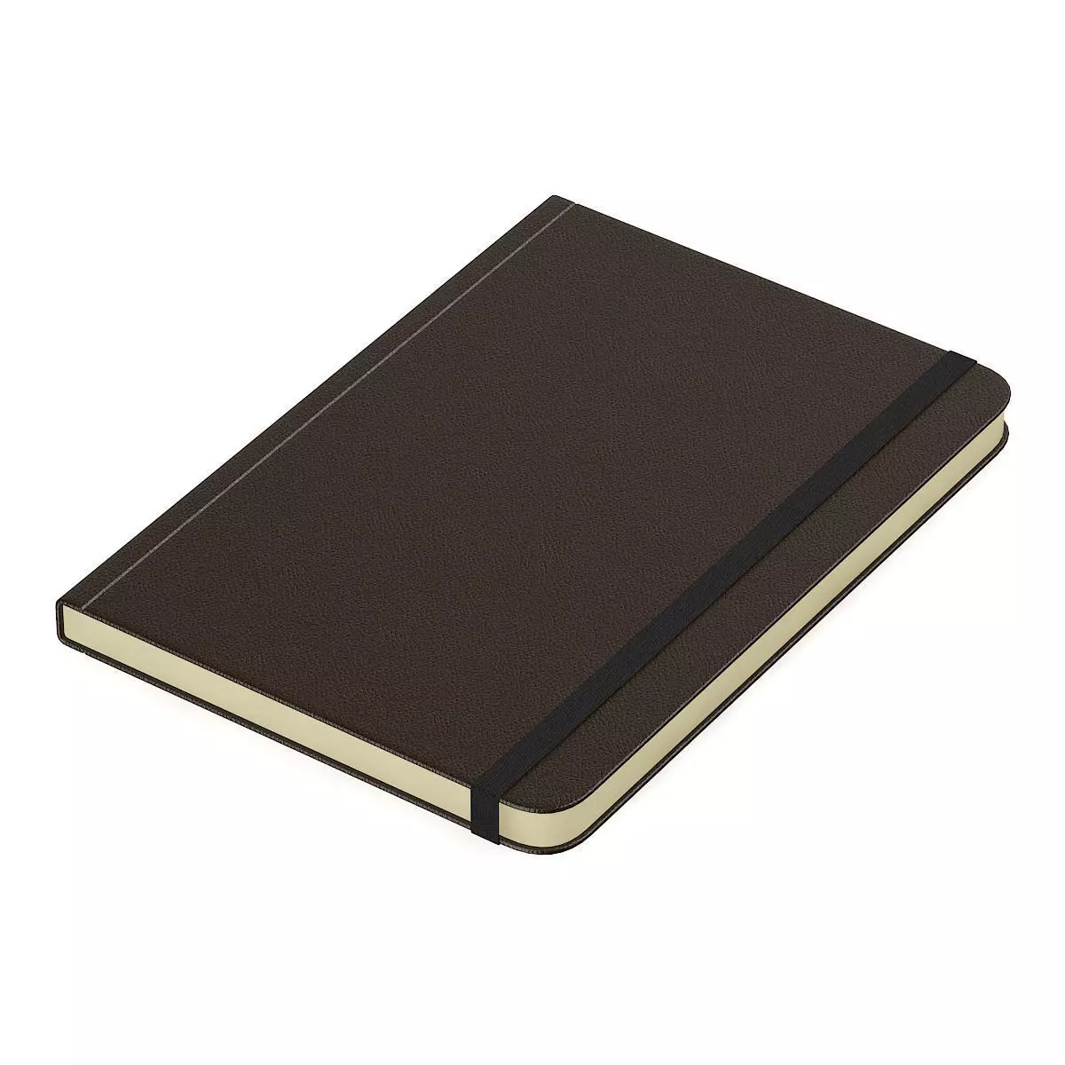 Brown notebook 3D model_0