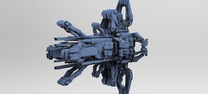 Advanced Ancient Civilization Ship architecture 10  3D model