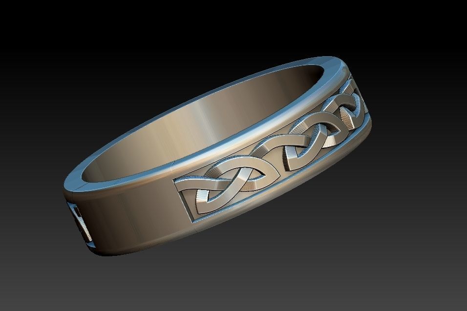 Celtic Alliance Ring 3D print model_2