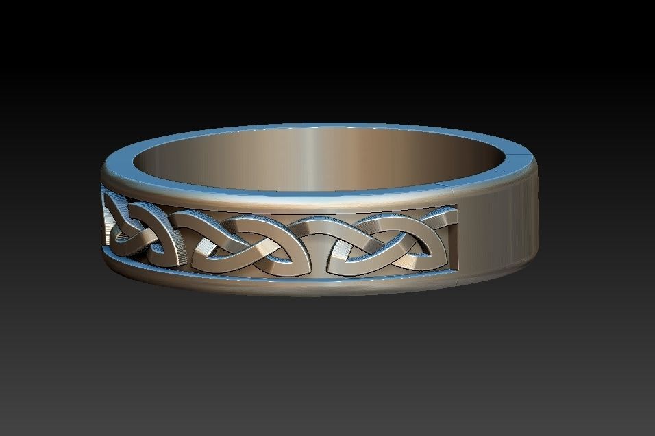 Celtic Alliance Ring 3D print model_7