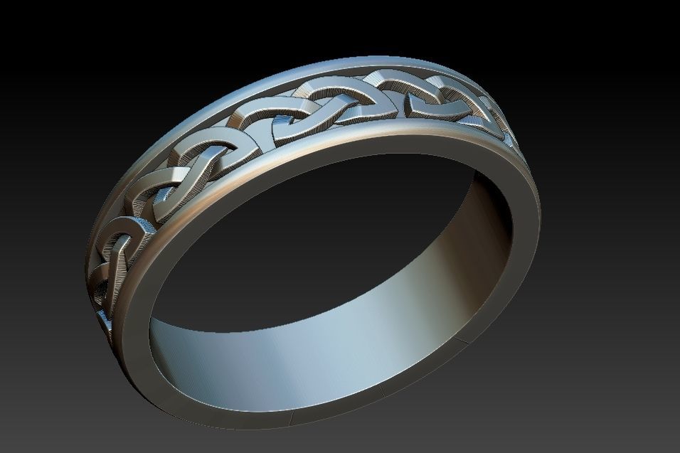 Celtic Alliance Ring 3D print model_10