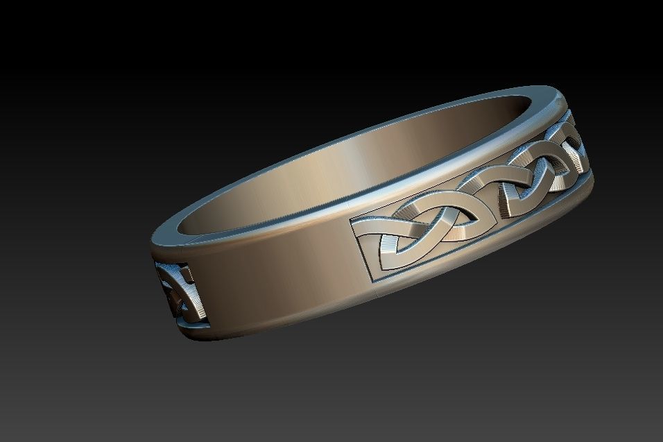 Celtic Alliance Ring 3D print model_3