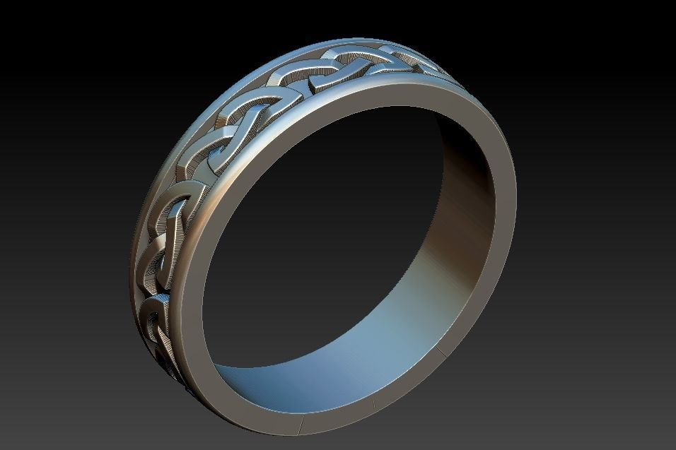 Celtic Alliance Ring 3D print model_12