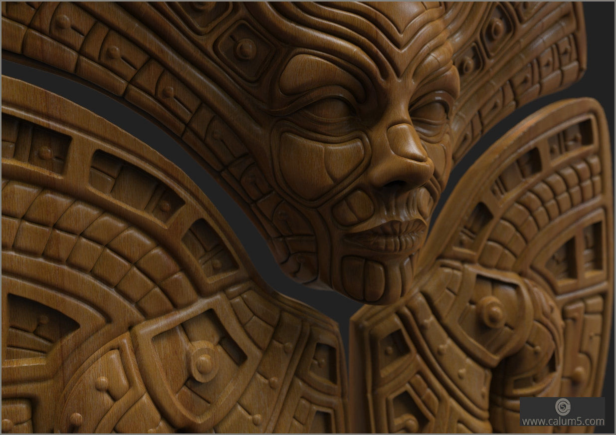 Ancient Panelled Lady 3D print model_5