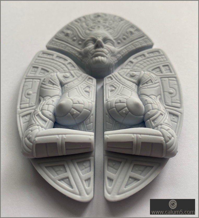 Ancient Panelled Lady 3D print model_1