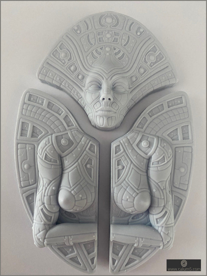 Ancient Panelled Lady 3D print model_20