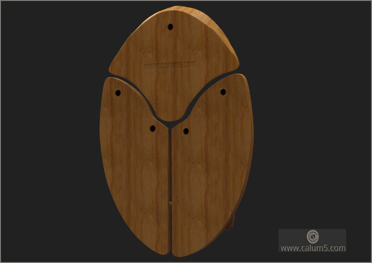 Ancient Panelled Lady 3D print model_9