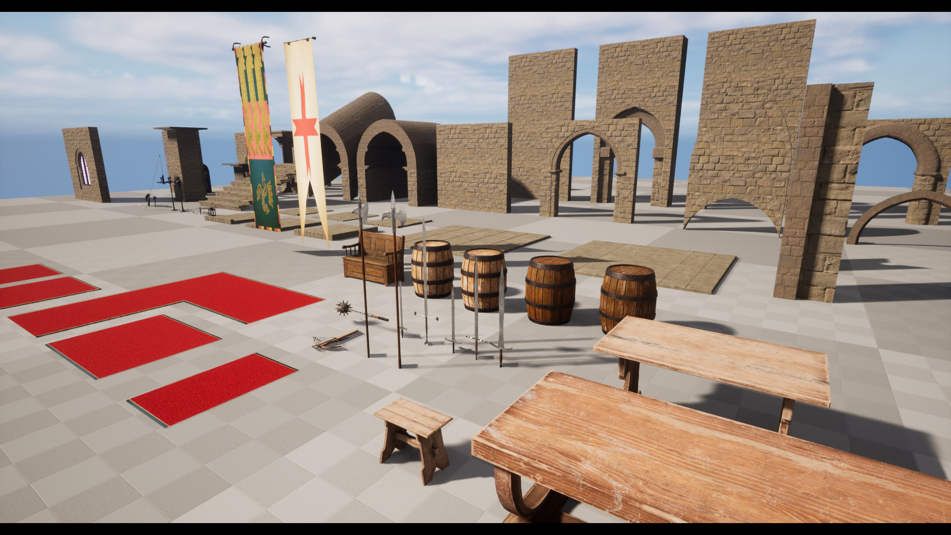 Dungeon - Modular Medieval Dungeons Low-poly 3D model_22