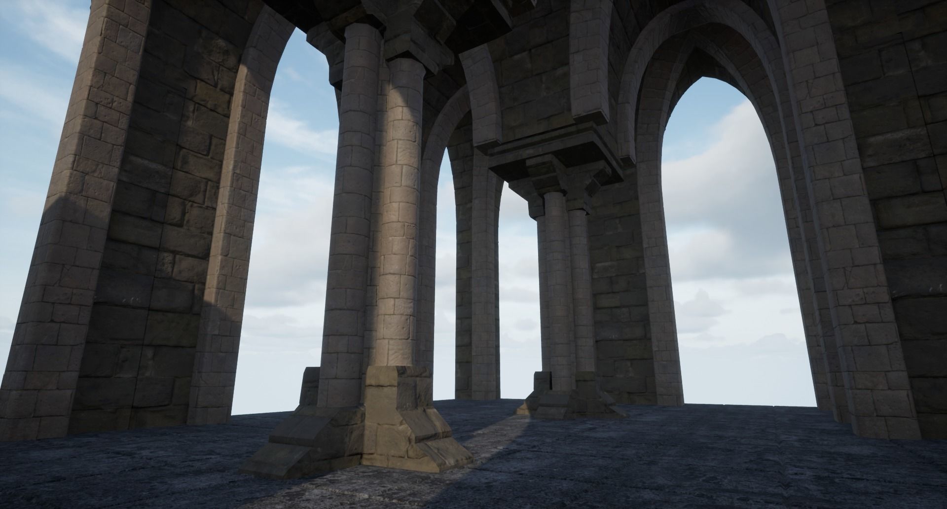 Dungeon - Modular Medieval Dungeons Low-poly 3D model_23