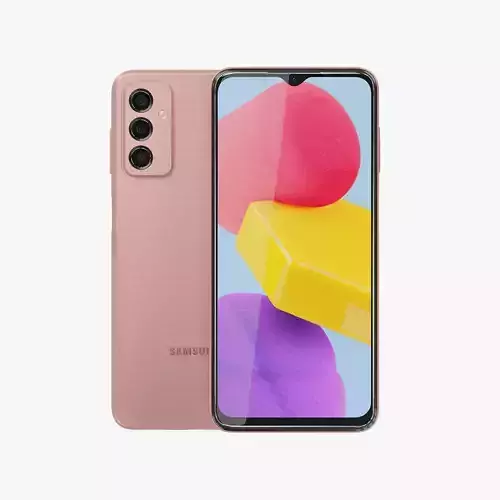 Samsung Galaxy M13 Orange Copper Low-poly 3D model