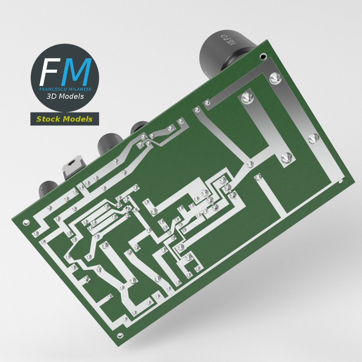 Electronic circuit 3 3D model_5