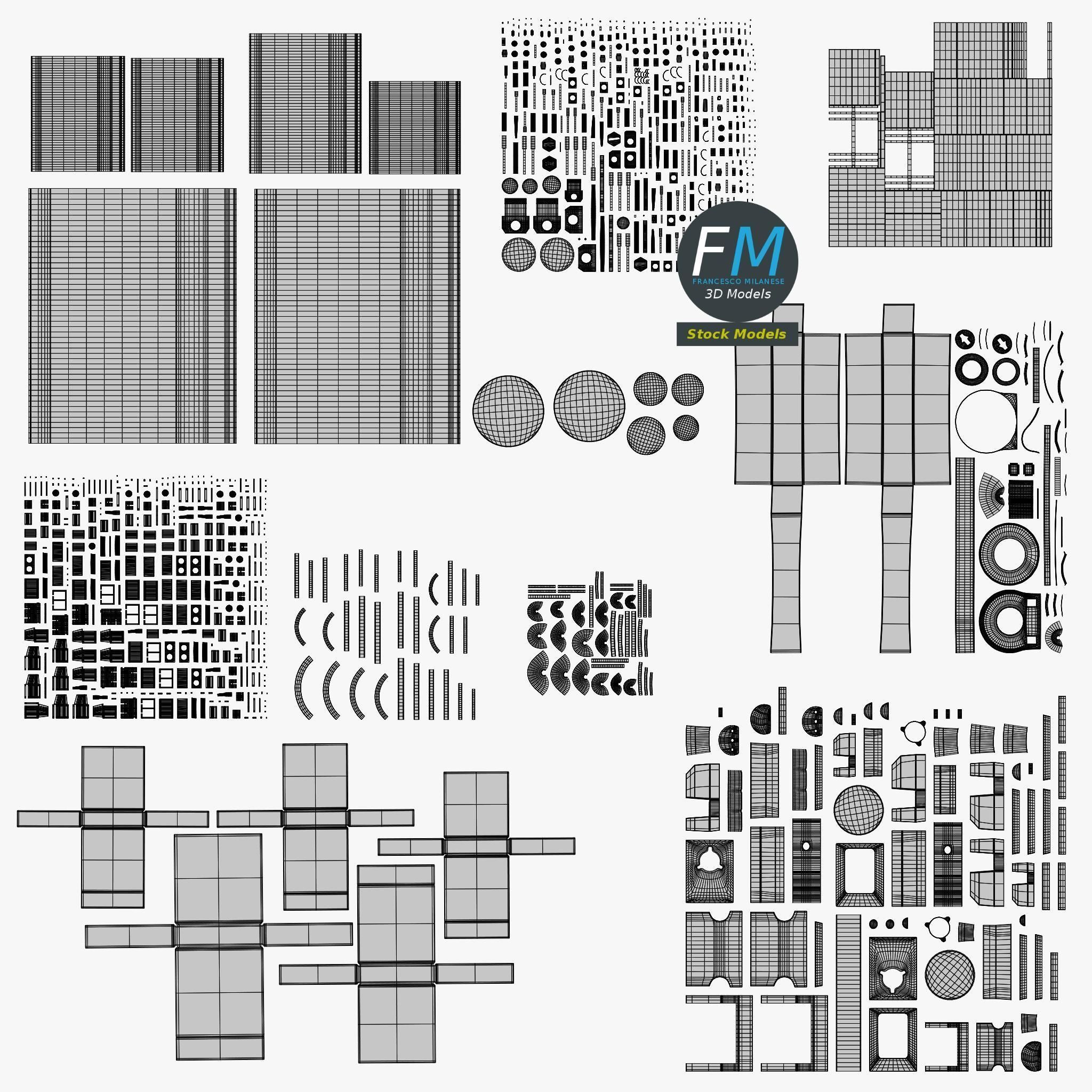 Electronic circuit 3 3D model_12