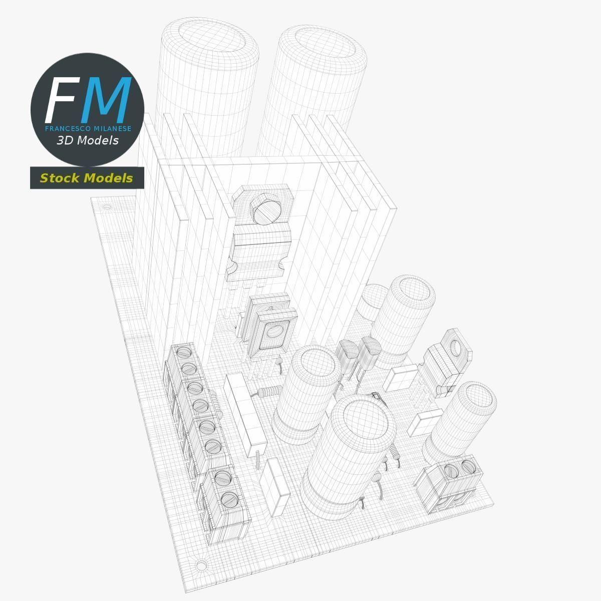 Electronic circuit 3 3D model_7