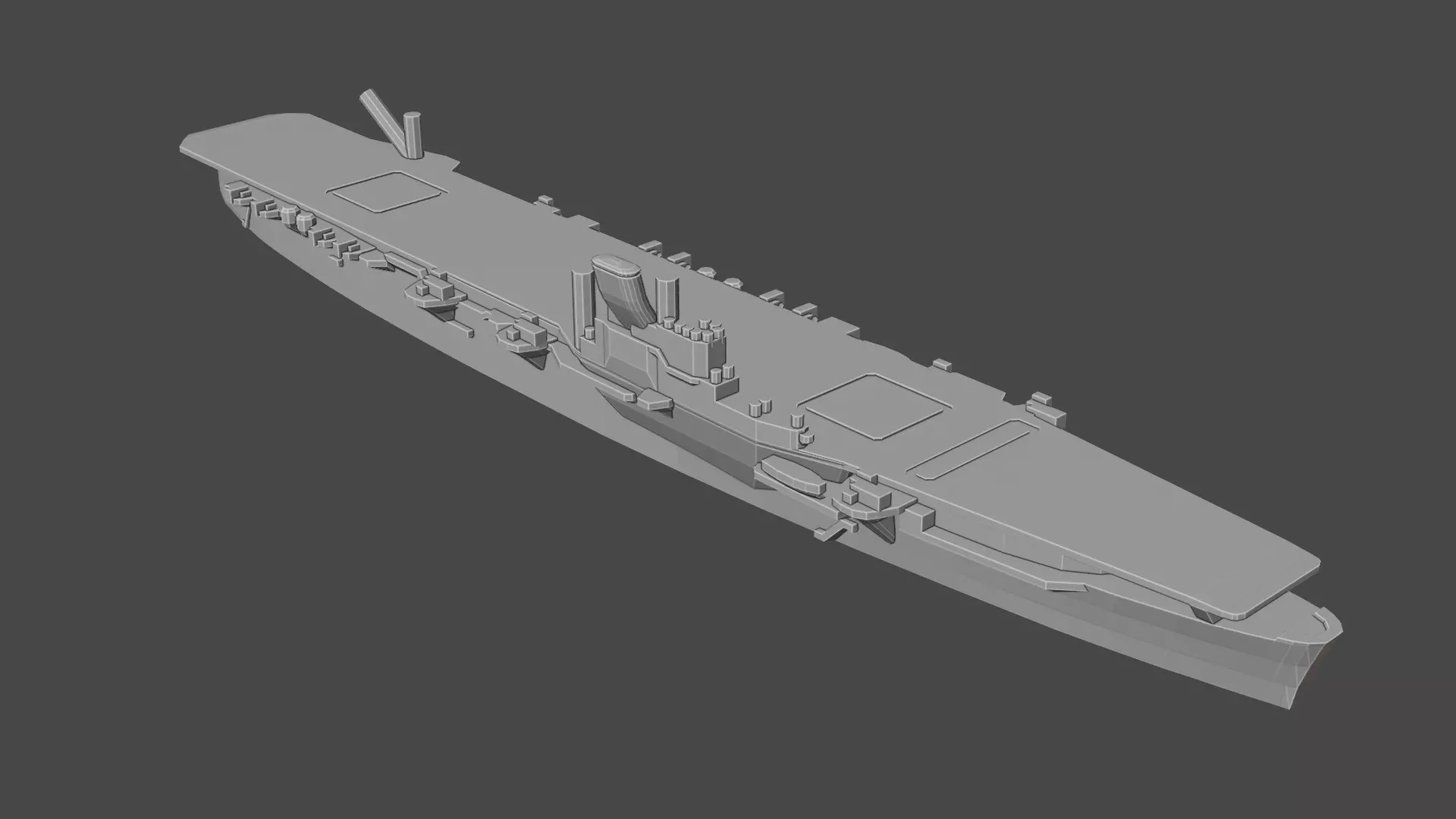 Japanese Aircraft Carrier Hiyo 3D print model_0