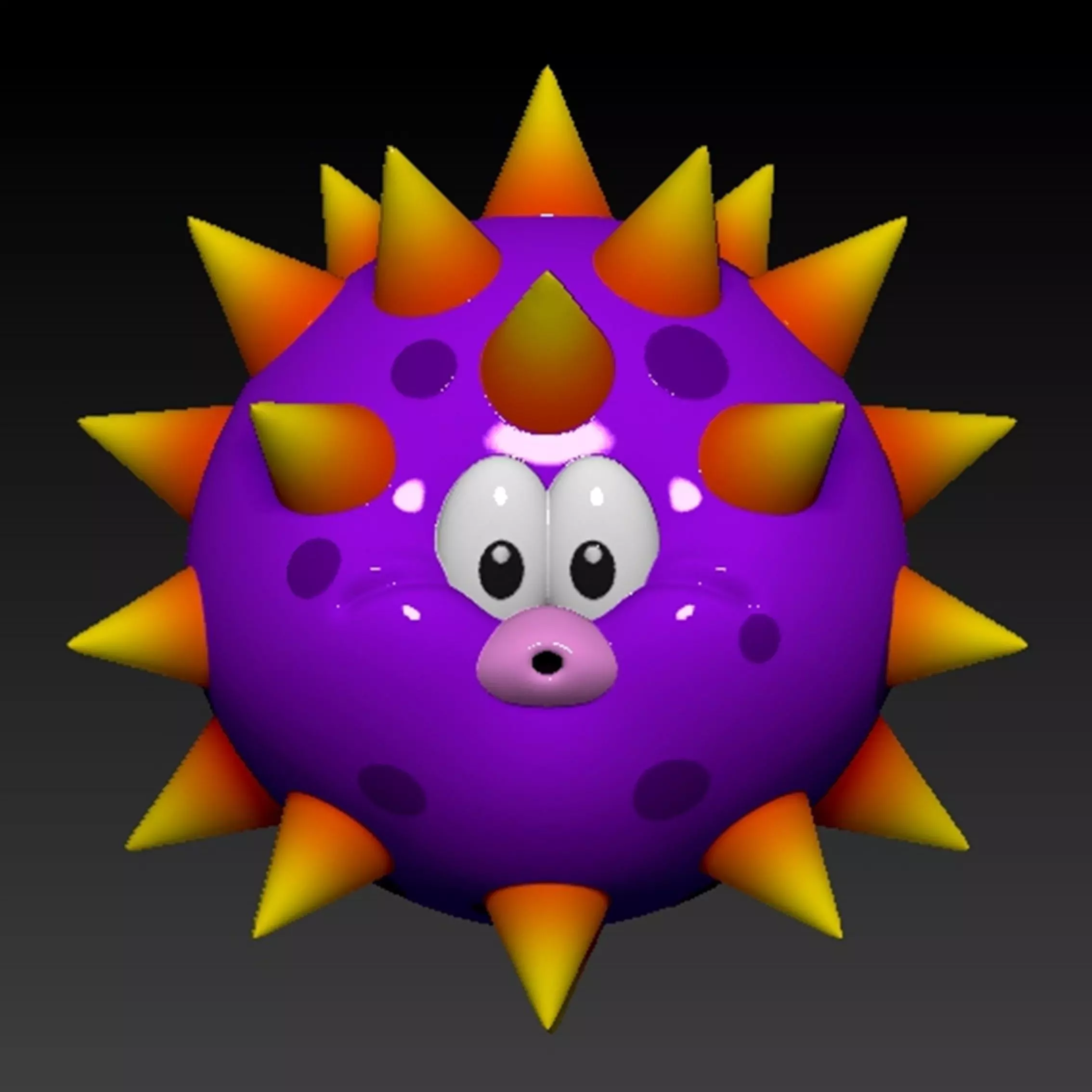 MARIO BIG URCHIN 3D print model