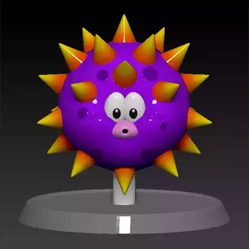 MARIO BIG URCHIN BASED 3D print model