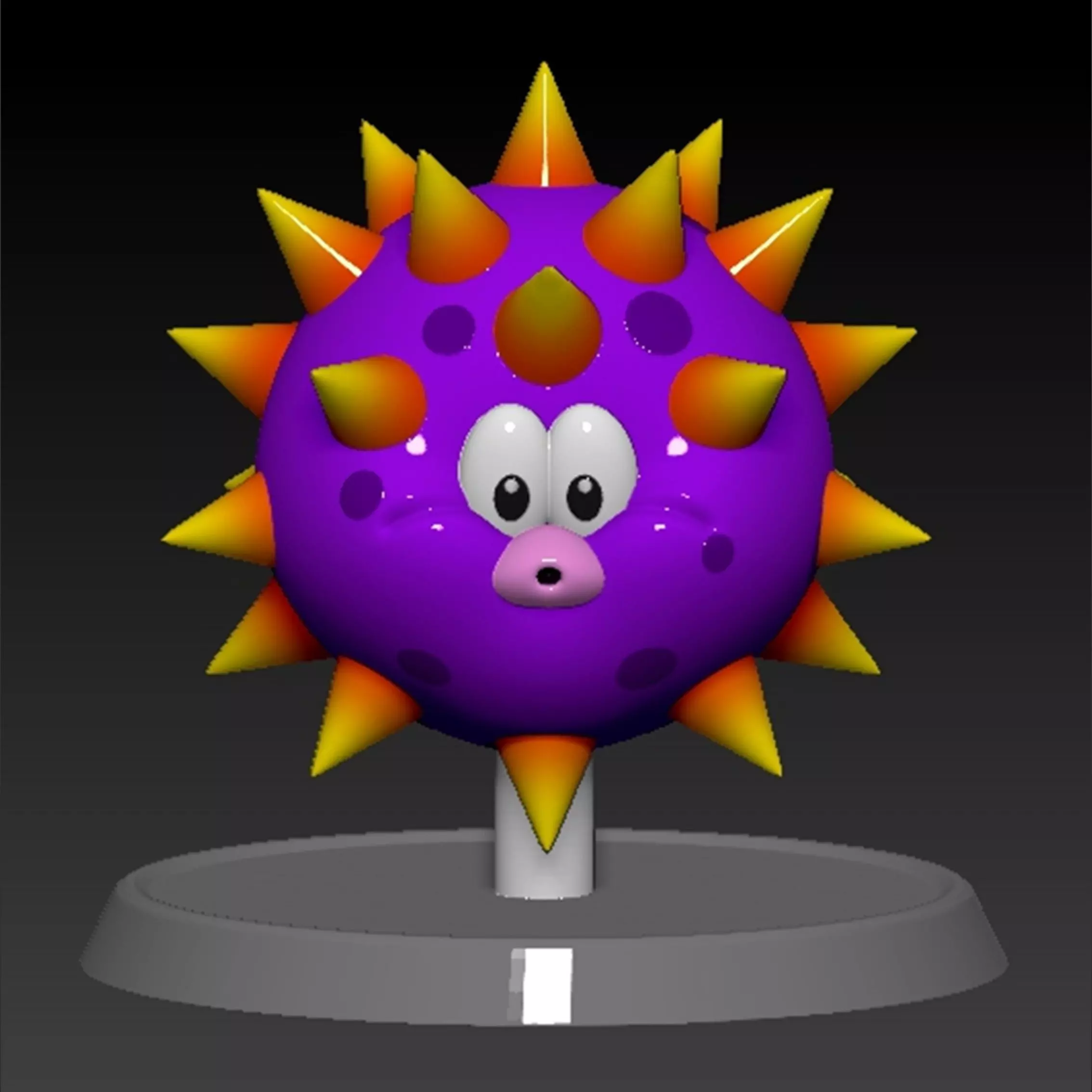 MARIO BIG URCHIN BASED 3D print model