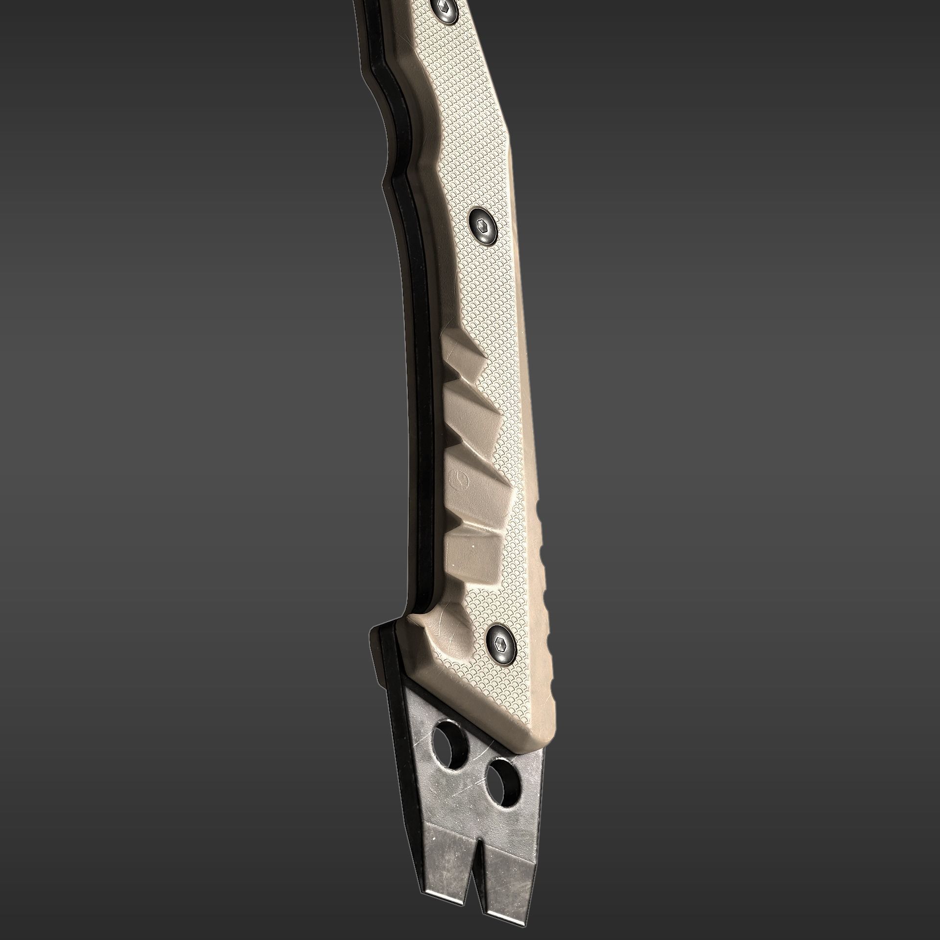 Mercenaries Tactical Axe Low-poly 3D model_7