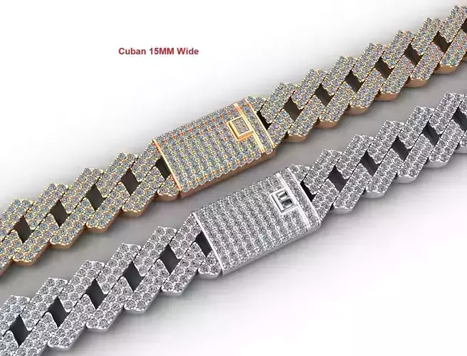Diamond Cuban Chain 15mm