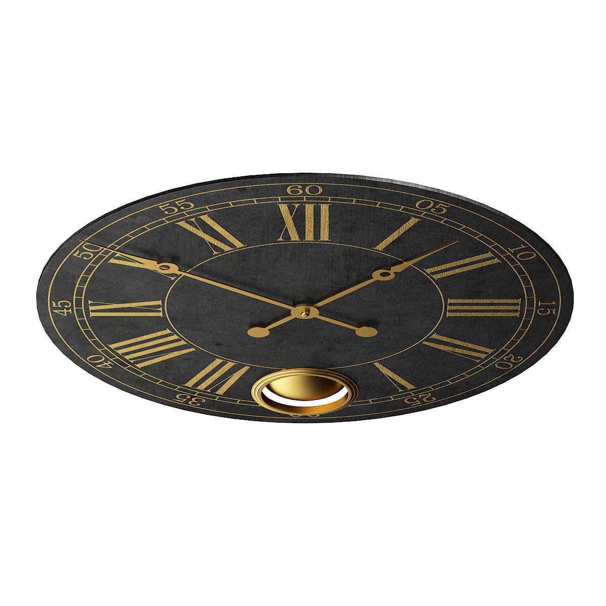 Large Wall Clock 3D model_2