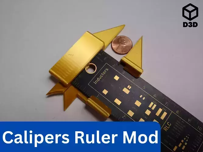 Analog Calipers Ruler Mod 3D print model